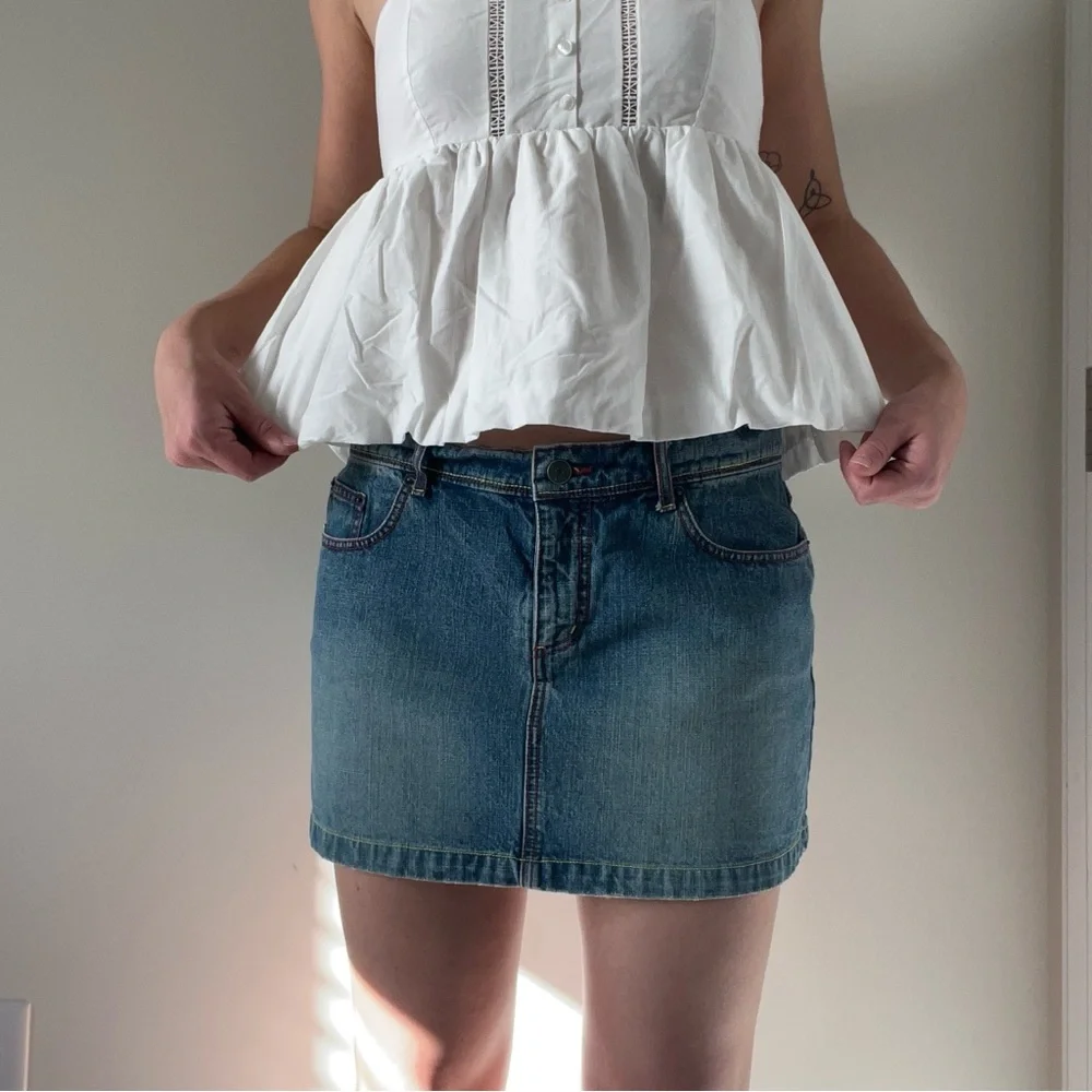 Y2k SO Denim Mini Skirt